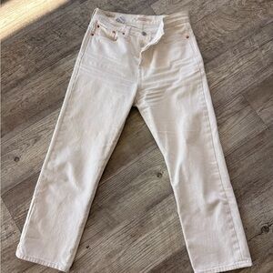 Levi’s Women Wedgie Straight White Jeans - 27